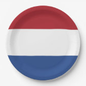 Patriottische Nederlandse vlag Papieren Bordje (Voorkant)