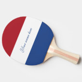 Patriottische Nederlandse vlag Tafeltennisbatje (Zijkant)