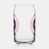 Patriottische Nevada Typografie Drinkware Set Blikvorm Glas (Rechts)