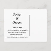 Patriottische New York Weddings sparen de Datum Ka Aankondigingskaart (Achterkant)