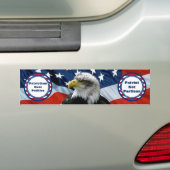 Patriottische niet-partisan Bald Eagle Amerikaanse Bumpersticker (Op auto)