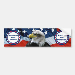 Patriottische niet-partisan Bald Eagle Amerikaanse Bumpersticker