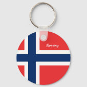 Patriottische Noorse Sleutelhanger, Noorse vlag Sleutelhanger (Voorkant)