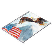 Patriottische norebook - adelaar en vlag notitieboek (Linkerzijde)