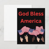 Patriottische notitiekaarten, aanpasbaar notitiekaartje (Voorkant / Achterkant)