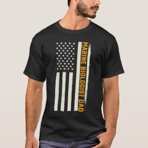 Patriottische oceanografie Biologie Mariene bioloo T-shirt