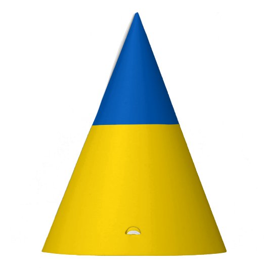 Patriottische Oekraïense vlag Feesthoedjes (Links)