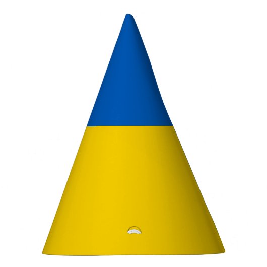 Patriottische Oekraïense vlag Feesthoedjes (Rechts)