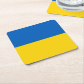 Patriottische Oekraïense vlag Kartonnen Onderzetters (Schuin)