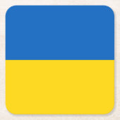 Patriottische Oekraïense vlag Kartonnen Onderzetters (Voorkant)