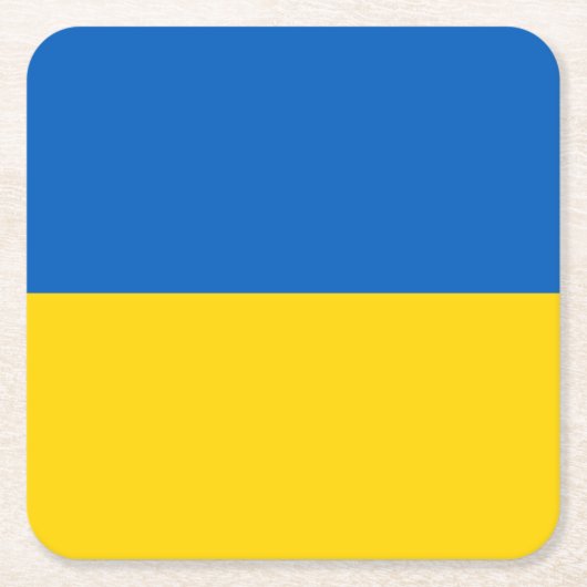 Patriottische Oekraïense vlag Kartonnen Onderzetters (Voorkant)