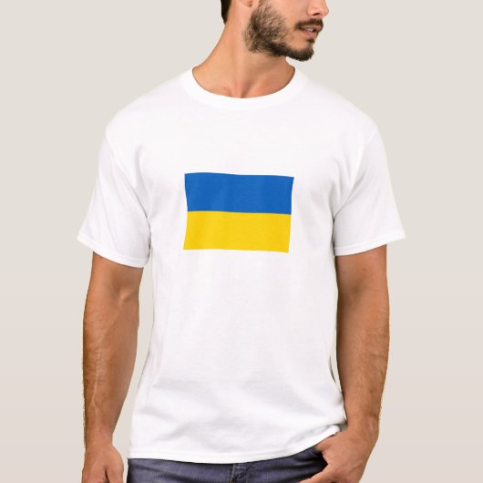 Patriottische Oekraïense vlag T-shirt (Voorkant)