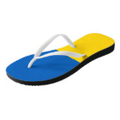 Patriottische Oekraïense vlag Teenslippers (Schuin)