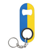 Patriottische Oekraïense vlaggenbalkcode Mini Flessenopener (Voorkant)
