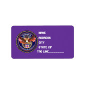 Patriottische of veteranensprekenden op Uitzicht Etiket (Voorkant)