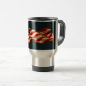 Patriottische Old Glory Reis-/Forensenbeker Reisbeker (Voorkant rechts)