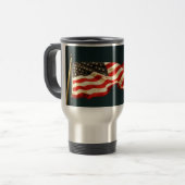 Patriottische Old Glory Reis-/Forensenbeker Reisbeker (Voorkant links)