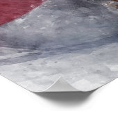 Patriottische oliepomp bij zonsondergang Pastel Te Poster (Hoek)