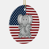 Patriottische olifant keramisch ornament (Rechts)