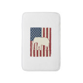 Patriottische Olifant Vlag Vintage Vector Ontwerp_ Badmat (Voorkant Verticaal)