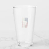 Patriottische Olifant Vlag Vintage Vector Ontwerp_ Glas (Achterkant)