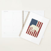 Patriottische Olifant Vlag Vintage Vector Ontwerp_ Planner (Display)