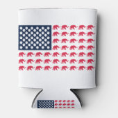 patriottische olifanten blikjeskoeler (Voorkant)