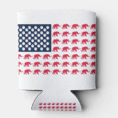 patriottische olifanten blikjeskoeler (Achterkant)