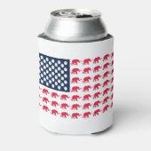 patriottische olifanten blikjeskoeler (Blikje Achterkant)