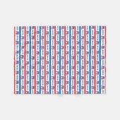 Patriottische olifantenstrips van 2016 fleece deken (Voorkant (Horizontaal))