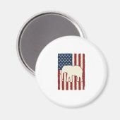 Patriottische Olifantenvlag Vintage Vector Design_ Magneet (Voorkant / Achterkant)