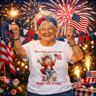 Patriottische oma 4 juli shirt
