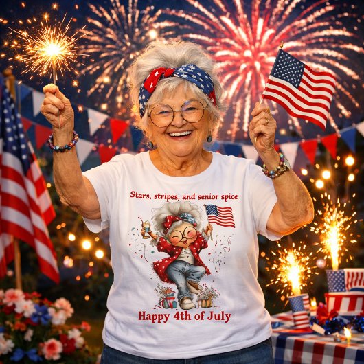 Patriottische oma 4 juli shirt