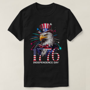 Patriottische Onafhankelijkheidsdag 1776  Eagle Fi T-shirt
