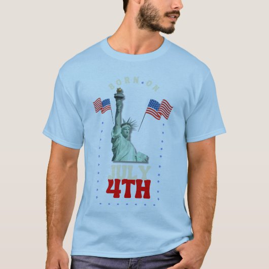 Patriottische Onafhankelijkheidsdag Celebration De T-shirt (Voorkant)