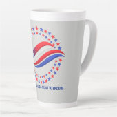 Patriottische Onafhankelijkheidsdag Kleding VS Ste Latte Mok (Rechterhoek)