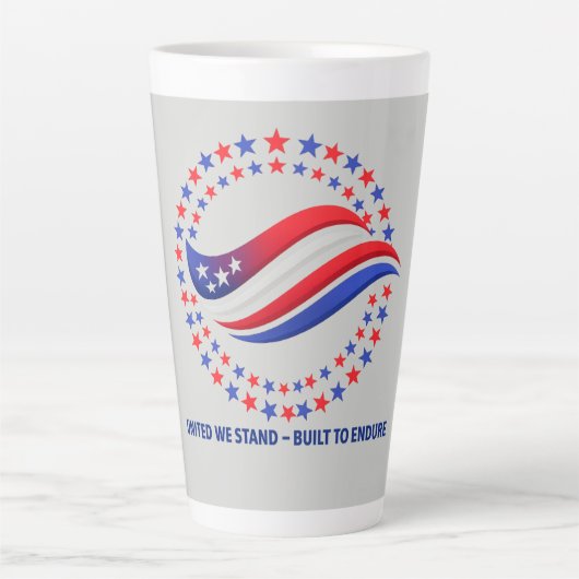 Patriottische Onafhankelijkheidsdag Kleding VS Ste Latte Mok (Voorkant)