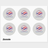 Patriottische Onafhankelijkheidsdag Kleding VS Ste Ronde Sticker (Vel)