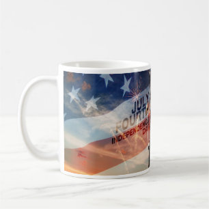 Patriottische onafhankelijkheidsdag lady liberty U Koffiemok