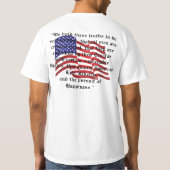 Patriottische onafhankelijkheidsverklaring citeert t-shirt (Achterkant)