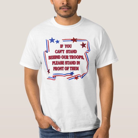 Patriottische ondersteuning voor onze T-Shirt trop (Voorkant)