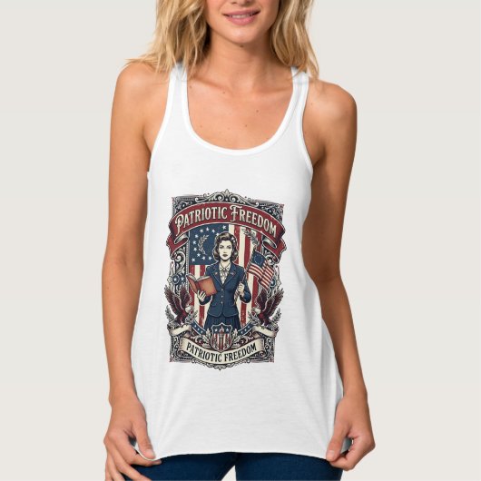 Patriottische Onderwijzer Vector Grafische T-shirt (Voorkant)