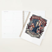 Patriottische Onderwijzer Vector Grafische T-shirt Planner (Display)