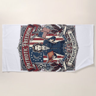 Patriottische Onderwijzer Vector Grafische T-shirt Strandlaken