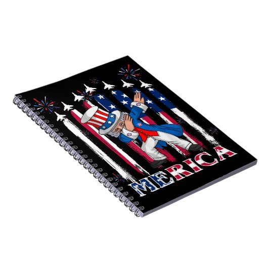 Patriottische oom Sam Dabbing, 4 juli Notitieboek (Rechterzijde)