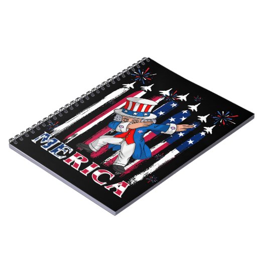 Patriottische oom Sam Dabbing, 4 juli Notitieboek (Linkerzijde)