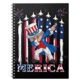 Patriottische oom Sam Dabbing, 4 juli Notitieboek (Voorkant)