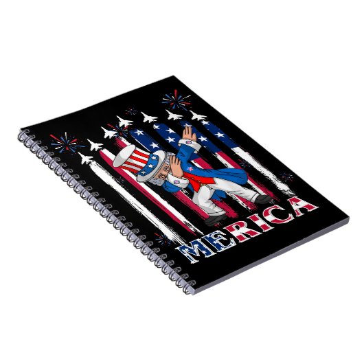 Patriottische oom Sam Dabbing, 4 juli Notitieboek (Rechterzijde)