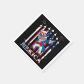 Patriottische oom Sam Dabbing, 4 juli Servet (Hoek)