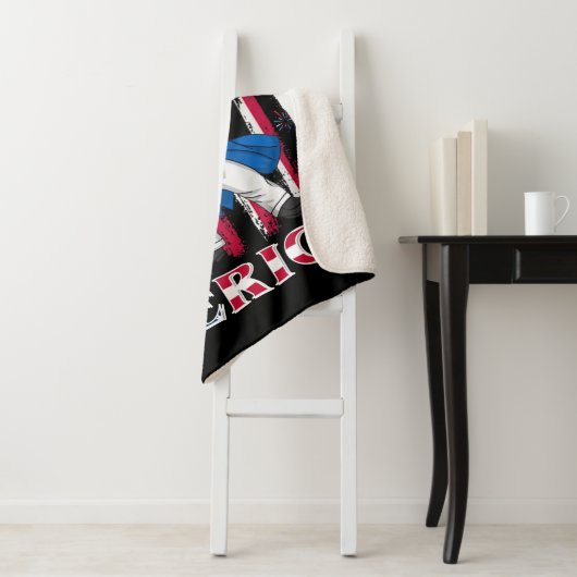 Patriottische oom Sam Dabbing, 4 juli Sherpa Deken (In situ)